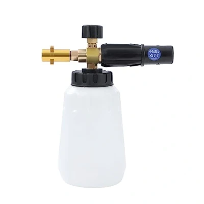 Image of Aim Tools Snow Foam Lance Cannon Compatible with Karcher K2 K3 K4 K5 K6 K7 Pressure Washer Gun, 1L Adjustable High Soap Dispenser Bottle for Car Washing Cleaning