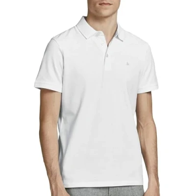 Image of Jack &amp; Jones Epaulos SS NOOS Polo shirt, Men&#039;s, Size: Medium, White