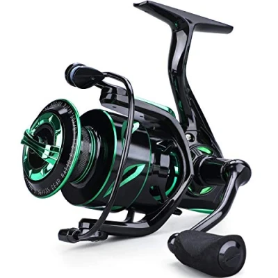 Image of Sougayilang Fishing reels Light Weight Saltwater Spinning Reel 39.5 LB Carbon Fiber Drag,12+1 BB Ultra Smooth All Aluminum Inshore for or Freshwater 4000