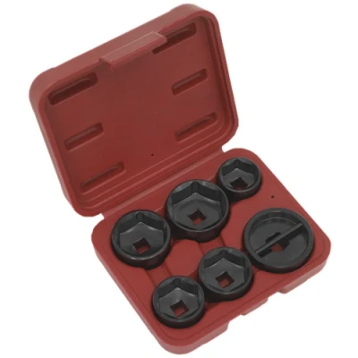 Image of Sealey Oil Filter Cap Wrench Set 6pc
