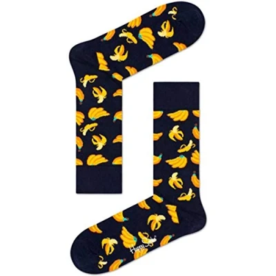 Image of Happy Socks mens Banana Sock, Multicolour (Multicolour 650), 7 11