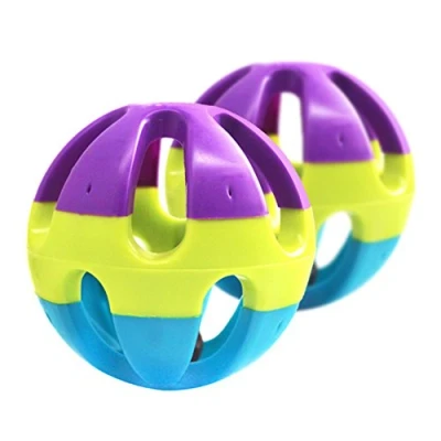 Image of Good01 Pet Toy Plastic Ball with Bell for Hamster Cat Parrot Dog Rabbit Chase Game size M