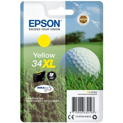 Image of Epson Golf ball Singlepack Yellow 34XL DURABrite Ultra Ink
