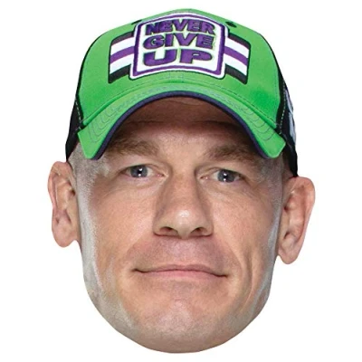 Image of STAR CUTOUTS SM294 John Cena WWE Mask Fun for Family, Friends and Fans,25 x 15 1 cm