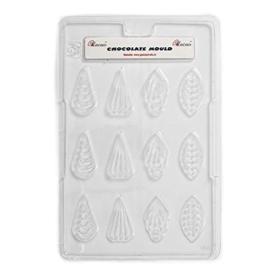 Image of Leaves &amp; Shells Cake Decoration Chocolate Mould 12 Cavity