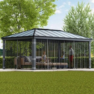Image of Palram Canopia Gazebo Netting Set for Dallas 6100 Garden