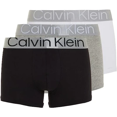 Image of Calvin Klein Underwear 3 PACK Pants, Men&#039;s, Size: XS, Black/white/grey heather