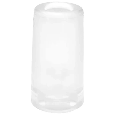 Image of Wagner Doorstop Volcano Big Ø 40 x 73 mm, Transparent Retro Style Buffer Made of Solid Rubber, to be Screwed on Floors or Walls 15207421