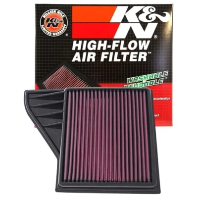 Image of K&amp;N Engine Air Filter: High Performance, Premium, Washable, Panel 2010 2014 (Mustang, Mustang GT, Boss 302), 33 2431