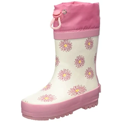 Image of Playshoes Unisex Kid&#039;s Gummistiefel Zugband Rain Boots, margarites, 10 UK