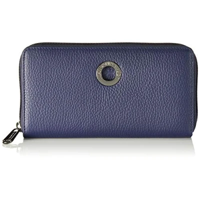 Image of Mandarina Duck Women&#039;s Mellow Leather P10FZP61 Wallet, Dress Blue, 19x10,5x2 (L x H W)