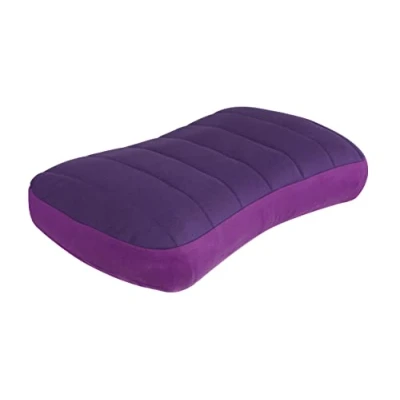 Image of Sea to Summit Aeros Premium Lumbar Pillow Inflatable Lower Back Support 50D Polyester Fabric Compact Travel Case For Work, &amp; Driving Magenta Purple 110g