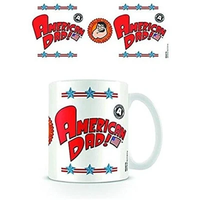 Image of American Dad Logo Ceramic Mug, Multi Colour, 11 oz/315 ml