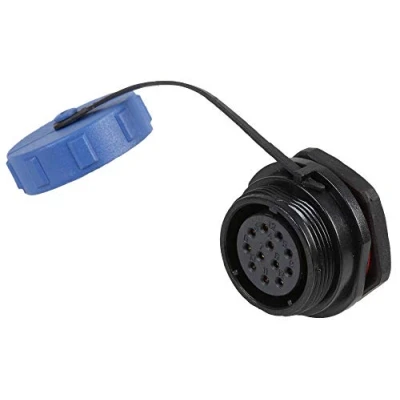 Image of PRO ELEC PELR0197 Circular Threaded Panel Mount Connector Socket, 12 Pole, IP68