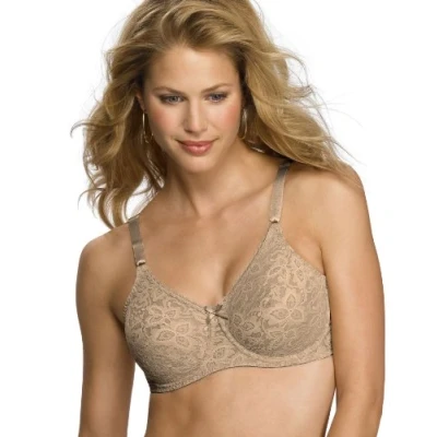 Image of Bali Women&#039;s Lace and Smooth Underwire bras, Nude, 34DD UK