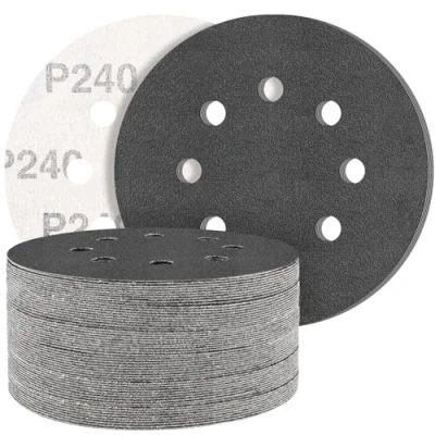 Image of STEBRUAM Orbital Sander Discs, 125mm Sanding Discs 50PCS Silicon Carbide Sandpaper Dry Wet Include 240 Grit for Waterproof Grinder Polishing/Metal/Automotive