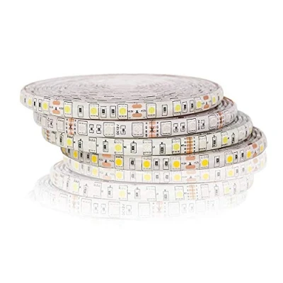 Image of SMD 5050 RGB LED Strip Waterproof 5M 300LED DC 12V Fita Light Strips Flexible Neon Tape Luz Monochrome (RGB, (Waterproof IP65))