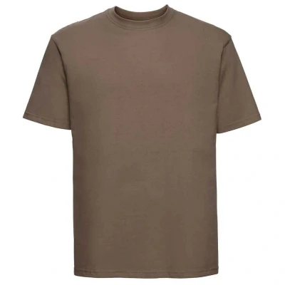 Image of Russell Athletic Mens Ringspun Cotton Classic T Shirt (Mocha) Size X Small