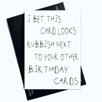 Image of Peachy Antics Funny Birthday Card For Him Her I Bet This Looks Friends, Family, Work Colleagues Joke Novelty SP170