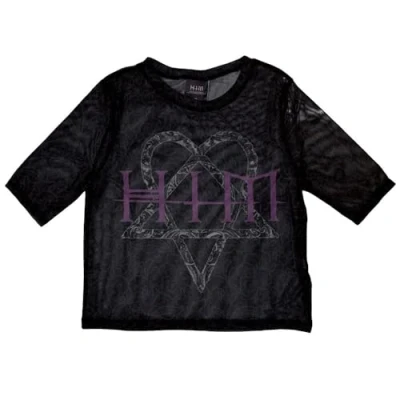 Image of Paradiso Clothing HIM Heartagram AND LOGO Blouse, Women&#039;s, Size: XS, Black