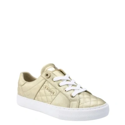 Image of GUESS Women&#039;s Loven Sneaker, Gold, 8 UK