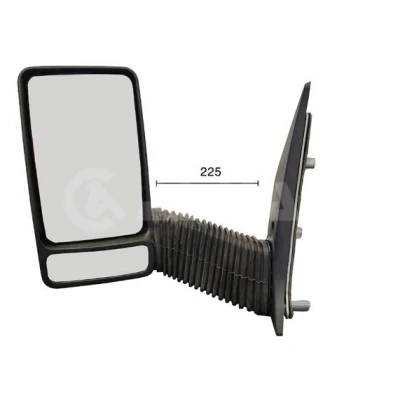 Image of 500325743 Wing mirror ALKAR 9219977 left Manual with wide angle mirror, Long arm, Convex for hand drive vehicles IVECO: DAILY 3