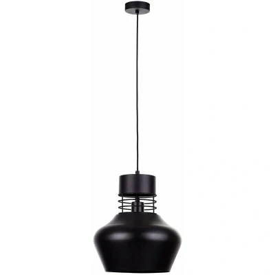 Image of Moyo Dome Pendant Ceiling Light Black, 29cm, 1x E27