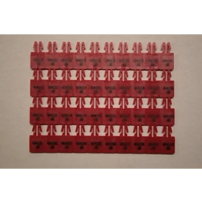 Image of Arrow Seal Numbered Red (Box of 500)