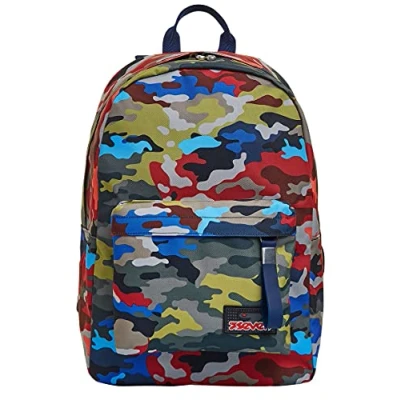 Image of Seven Backpack, ISCHOOLPACK Knapsack, Book Bag, For Teen, Girls&amp;Boys, Large Capacity, School, Sport, Free Time, Laptop Sleeve, with Power bank, USB Port, Italian Design, blue