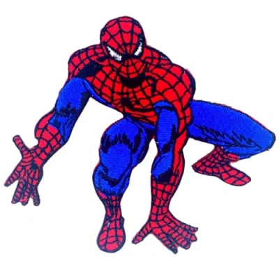Image of GK Spiderman 9cm x Embroidered Comic Round Applique Patch