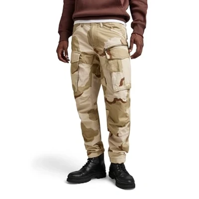 Image of G STAR RAW Men&#039;s Rovic Zip 3D Regular Tapered Pants, Multicolour (dk brick desert camo D02190 D326 D935), 30W / 32L