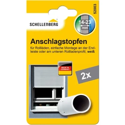 Image of Schellenberg 52003 Shutter Stopper for Window Blinds White