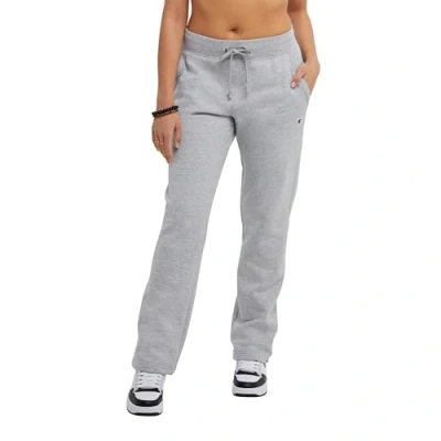 Image of Champion Women&#039;s, Powerblend, Fleece, Comfortable Lounge Pants, 31&quot; Sweatpants, Oxford Gray, M