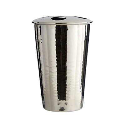 Image of Premier Housewares Toothbrush Holder / Dispenser Holders for Bathroom Storage Nickel Finish