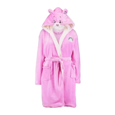 Image of We Got Character Limited Care Bears Women&#039;s Cheer Bear Bath Robe with Fleece Lined Hood (UK, Numeric, 6, 8, Regular, Regular)
