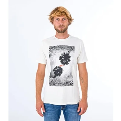 Image of Hurley Men&#039;s U Oceancare Photoprint Ss Tee T Shirt, Black, XXL