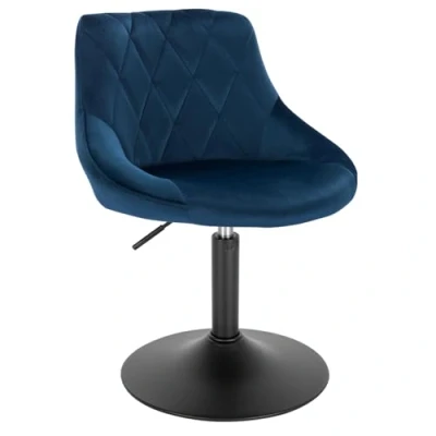 Image of WOLTU Dressing Stool Swivel Velvet Modern Breakfast Dining Chairs Adjustable Blue for Kitchen Counter Clinic Seat height: 42 58cm, BH242bl 1 UK
