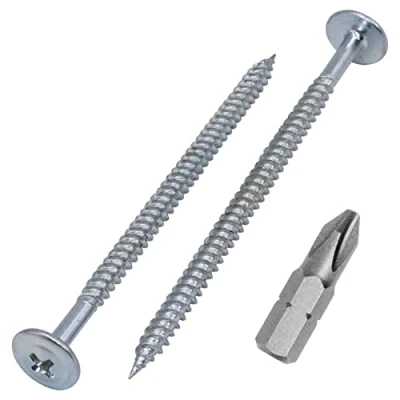 Image of Marcopol (Pack of 100 pcs) Zinc Plated Steel 4.2 x 75 mm Wood Screws, Metal Phillips Modified Truss Head, Self Tapping (100, mm)