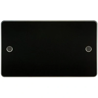 Image of KnightsBridge Flat plate 2G blanking gunmetal