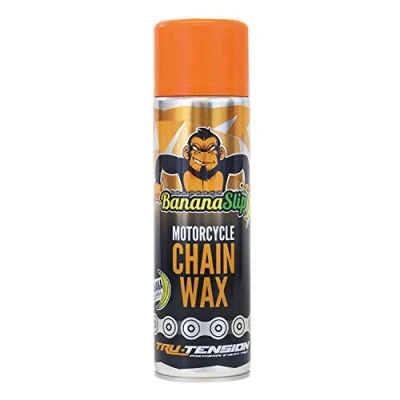 Image of Tru Tension BananaSlip Motorcycle Chain Wax Motorbike Anti Fling PTFE 500ml