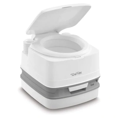 Image of Thetford 92802 Porta Potti 145 Portable Toilet, White Grey, 330 x 383 427 mm