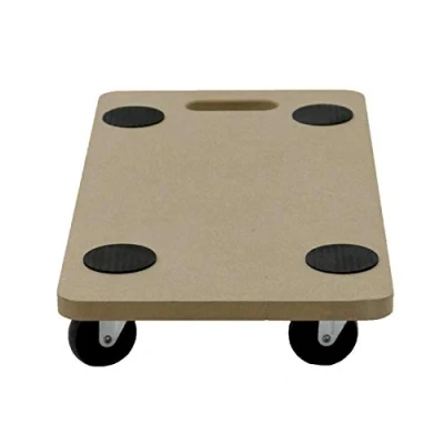 Image of Unibos 200kg Heavy Duty Anti Slip Hand Dolly Trolley Cart Furniture Moving Wooden Platform Mover