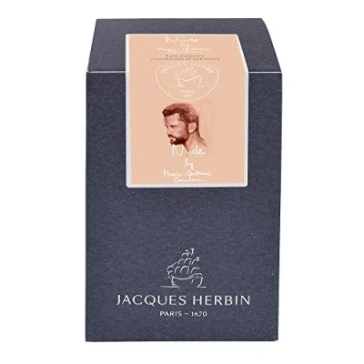 Image of Jacques Herbin Ref 13240JT Ink for Foutain Pens &amp; Rollerball &quot;Nude&quot; by Marc Antoine Coulon 50ml Bottle Artist Creations Range Flesh Coloured