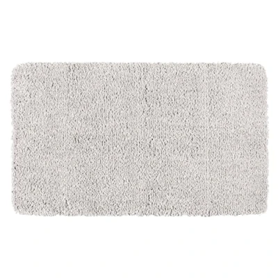 Image of WENKO Belize, Light Grey, Polyester, 23080100 Bath Mat 70 x 120 3 cm