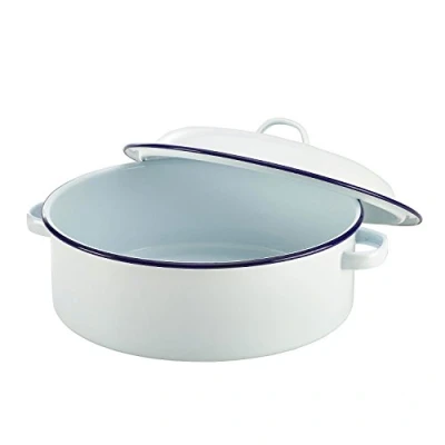 Image of Enamel Roaster with Lid 26cm Single