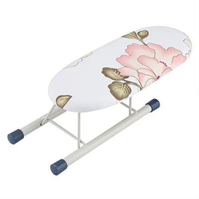Image of Ironing Board Foldable Space Saving Mini Home Travel Sleeve Cuffs Collars Handling Table(Peony)