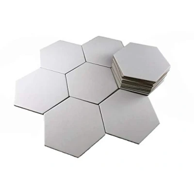 Image of APOSTROPHE Games Hexagon Board Game Tiles 20Pcs Large Pieces Blank Chits, Same Size as Settlers of Catan Create Your Own Custom