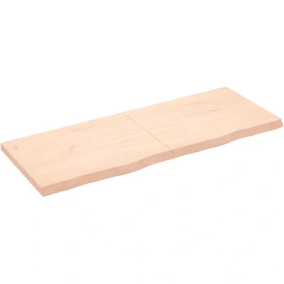 Image of vidaXL Wall Shelf 160x60x(2 6) cm Untreated Solid Wood Oak