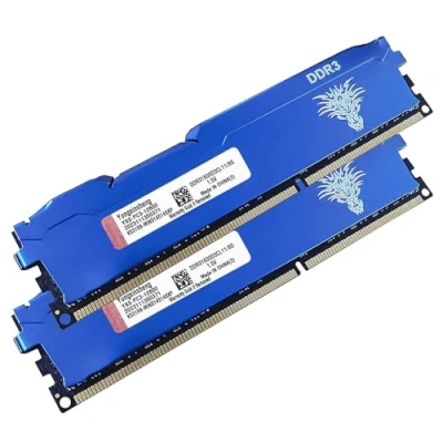 Image of DDR3 16GB Kit (8GBx2) Desktop RAM 1600MHz PC3 12800 UDIMM Non ECC Unbuffered 1.5V 2Rx8 Dual Rank 240 Pin CL11 PC Computer Memory Upgrade Module (Blue)