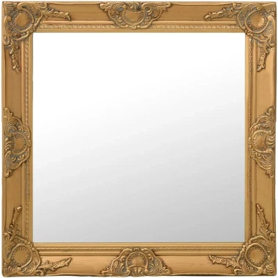Image of vidaXL Wall Mirror Baroque Style 60x60 cm Gold